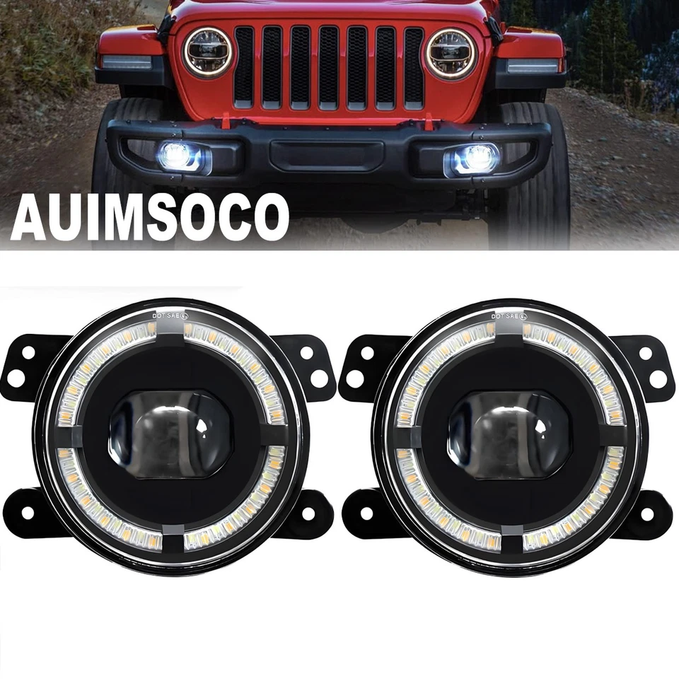 Par de luces antiniebla/de conducción LED delanteras de 4" para Jeep Liberty Sport Utility 2002-2012 Foto 1 de 4