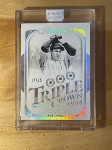2024 Panini Flawless Triple Crown 3 Real Diamonds Lefty Gomez #16 /25 - Picture 1 of 2