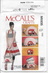 McCalls Crafts M6935 Apron Appliance Covers  Sewing Pattern Uncut Bazaar Crafts - Picture 1 of 4