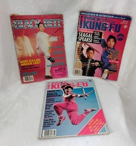 Pair of June 1985 March 1994 Inside Kung-Fu And #1 May 1988 Black Belt Magazine - Imagen 1 de 5