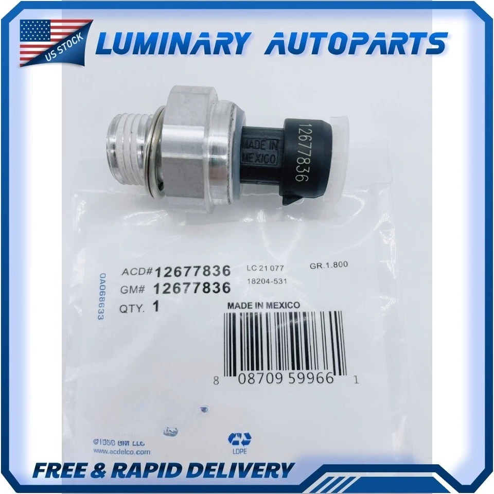 NEW OEM GM AC DELCO OIL PRESSURE SENSOR SWITCH 12616646 12677836 D1846A — 第 1/4 张图片