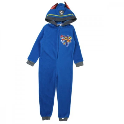 Paw Patrol Schlafanzug Fleece Overall Chase Blau warm Größen: 92 98 104 110 116