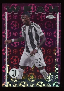 2024-25 TOPPS CROMO LOGOFRATTORE UEFA - TIMOTHY WEAH VIOLA STARBALL /75 - Foto 1 di 2