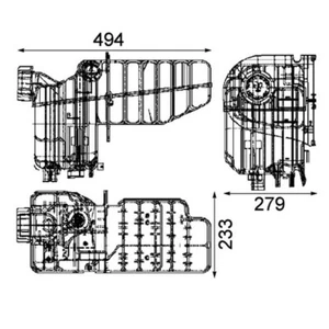 Depósito de Expansión Refrigerante Con Tapa Para MAHLE para - Imagen 1 de 1