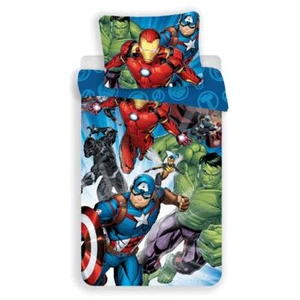 Vengadores Funda Edredón Individual Juego Marvel Superhéroes Talla Ue Algodón - Imagen 1 de 1