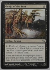 MAGIC THE GATHERING BETRAYERS KAMIGAWA BLACK GENJU OF THE FENS ENCHANTMENT CARD