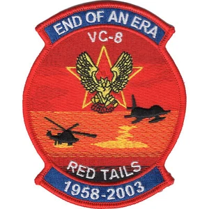 VC-8 Patch Red Tails End Of An Era 1958-2003 - Picture 1 of 6