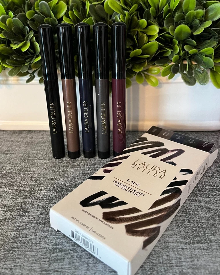 Laura Geller KAJAL Longwear Eyeliner 5pc Collection Brown Black Blue Grey Plum - Image 1 of 1