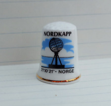 Fingerhut Porzellan  "Nordkapp " weiß, gestempelt