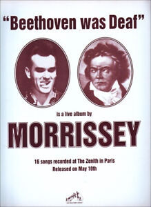 MORRISEY BEETHOVEN WAS DEAF ALBUM ORIGINAL MAGAZINE ADVERT . THE SMITHS . 81E