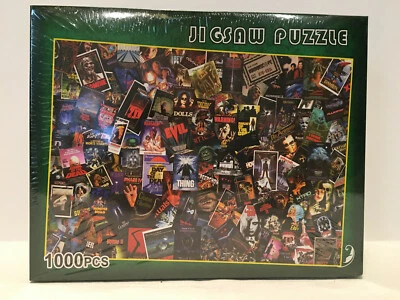Classic Horror Movie Posters Jigsaw Puzzle NEW IN BOX SEALED 1000pcs DCBA HGFE - Image 1 of 4