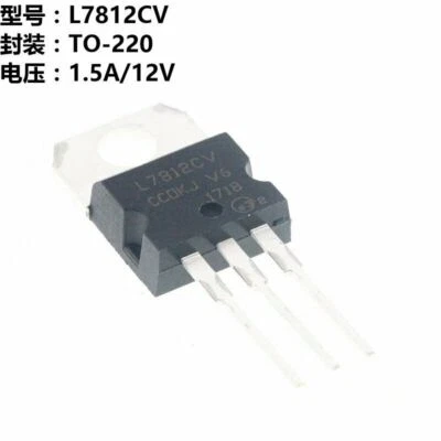 NEW 10PC IC L7812CV L7812 TO-220 Voltage Regulator 12V SHIP TODAY - Image 1 of 3