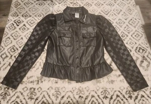 Disney Parks Her Universe Cruella Faux Leather Jacket Size Large - Picture 1 of 7