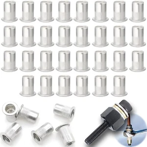 30Pcs with Rivet Nut Tool Easy to Use Aluminum Rivet Nut Rustproof Rivnut Kit Ea - Picture 1 of 6