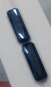 16.4 Carat Natural Cut Black Color Pair Tourmaline Loose Gemstone From Pakistan - Picture 1 of 9