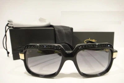 Cazal 607/3 Sunglasses 607 Black Crystal Stones 502 Black Gold Authentic New  - Image 1 of 4