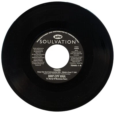 DEEP CITY SOUL "TEARS CLASSIC MIX c/w INSTRUMENTAL" 2012 MODERN SOUL - Image 1 of 2