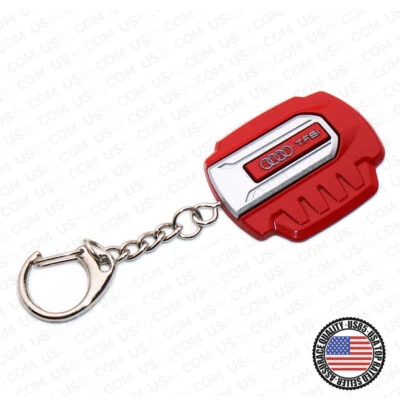 For Audi Sport Engine Alloy Keychain Home Car Ring Decoration Gift Accessories Foto 1 de 4
