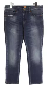Hugo Boss Orange63 Herrenjeans W33/L30 Straight Fit Schnurrhaare Dunkel Jeans - Bild 1 von 11