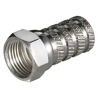 GOOBAY connettore F antenna spina F avvitare digitale terrestre rame 4 mm