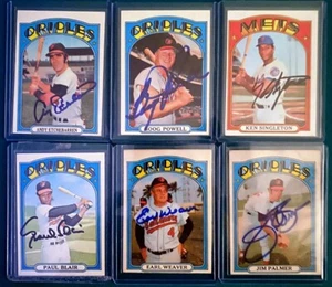 1972 Topps Baltimore Orioles Autographed Cards - Picture 1 of 1