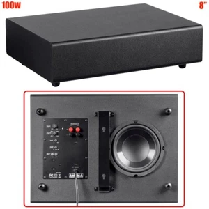 100 W 8 Zoll aktiver Subwoofer Heimkino Stereo Bass Lautsprecher mit Verstärker - Bild 1 von 6