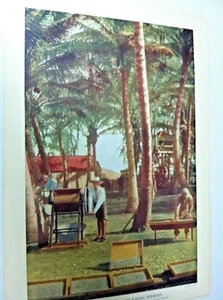 MANZ ENGRAVING PRINT ISLAND KAUAI, HAWAII 1899 - Picture 1 of 2