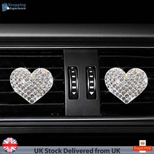 Bling Car Air Freshener, Air Vent Clip Crystal Car Diffuser Vent Clip Pack of 4 - Picture 1 of 7