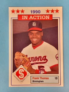 1990 Donn Jennings Southern League RC Frank Thomas Barons #44 ⚾ - Imagen 1 de 2