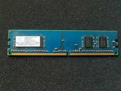 Nanya 256MB , PC2-4200 , DDR , 240 Pin , Model # NT256T64UH4A0FY-37B - Image 1 of 3
