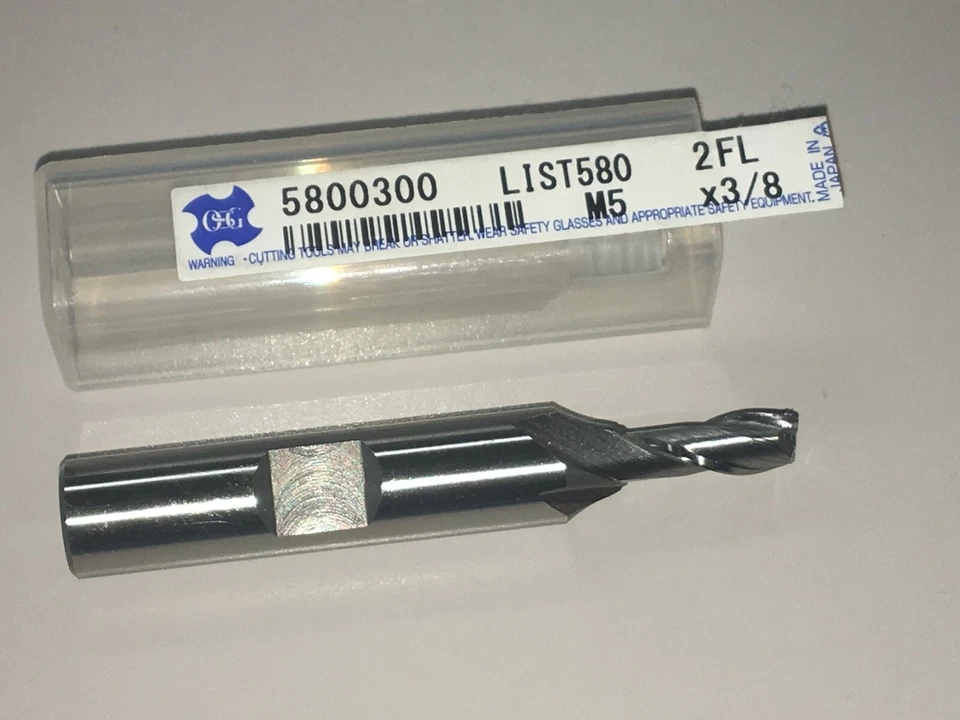 OSG 5.00MM 2FL SQUARE COBALT END MILL 3/8" SHANK # 5800300 NEW - Image 1 of 1