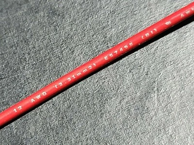 Fio de conexão de cobre estanhado Copperfield #12awg/65x30T UL1569/1581 300V vermelho/100 pés - Imagem 1 de 4