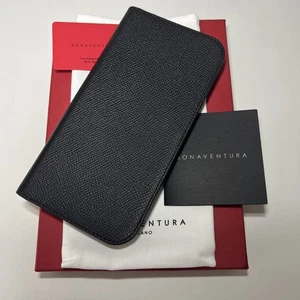 BONAVENTURA Leder Tagebuch iPhone Hülle (iPhone 15 Pro Max) - Schwarz - Bild 1 von 8