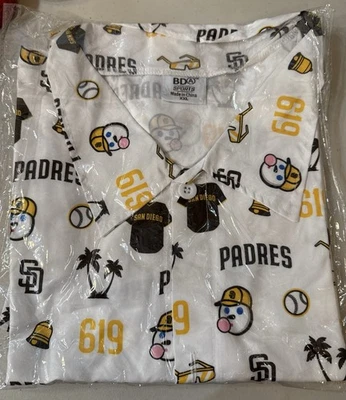 San Diego Padres 619 Aloha Shirt Jack In the box  XXL New! - Image 1 of 2