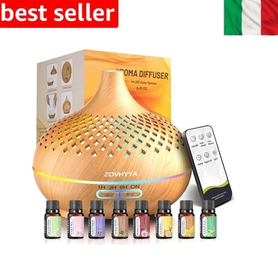 ZOVHYYA Diffusore di Oli Essenziali 500ml Diffusore di Aromi Umidificatore Am... - Immagine 1 di 4