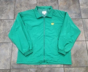 Vintage 90s Masters 2XL Augusta National Slazenger Full Zip Windbreaker Jacket - Picture 1 of 12