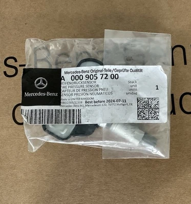 Sensor de sistema de monitoreo de presión de neumáticos delanteros OEM A0009057200 - Mercedes-Benz Foto 1 de 2
