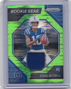 2024 Panini Prizm - Rookie Gear Adonai Mitchell #RG-AML Neon Green Pulsar Prizm - Bild 1 von 2