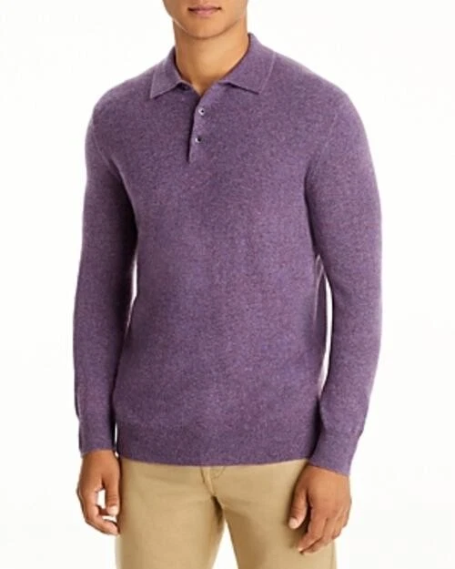 Suéter Polo XXL Cachemira Púrpura The Men's Store at Bloomingdale's Foto 1 de 1