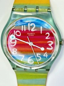 Swatch Ladies Swiss Sporty Watch, Rare Vintage Style, Missing Clasp - Picture 1 of 8