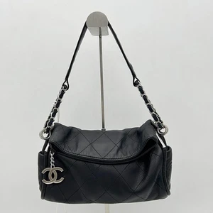 CHANEL Lambskin Stitched Small Ultimate Soft Tote Black LA1994 - Picture 1 of 10
