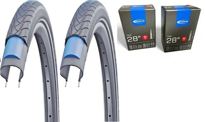 2 Reifen + Schläuche Schwalbe Marathon Plus 28x1,50 Zoll 40-622 mit SV17