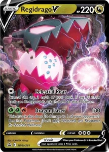 Pokemon Schwert & Schild Promo Regidrago V SWSH281 Holo Karte - Bild 1 von 1