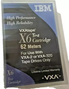 IBM High Performance High Reliability VXAtape X6 Test Cartridge