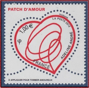 2012 FRANKREICH Nr. 4632 ** Valentinstag, HERZ Patch der Liebe von Adeline André postfrisch - Bild 1 von 1