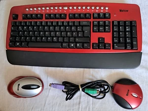 rote Funk Tastatur Maus Set, Tevion MD 40287. mit Handauflage - Bild 1 von 6