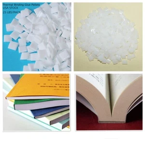 US 25 LBS Book Binding Hot Melt Glue Pellets Supplies for Binder Binding Machine - Picture 1 of 11