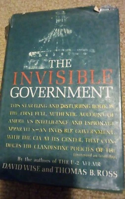 The Invisible Government by Wise & Ross, 1st Printing 1964 HCDJ HARD COVER Foto 1 de 4