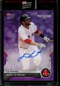 2021 Topps Now Postseason J.D. Martinez Purple Auto Autograph #PS-86C RC #d /25 - Picture 1 of 2