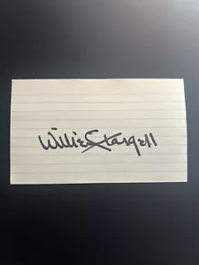 Willie Stargell Signed Index Card JSA LOA - Picture 1 of 3